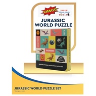 [UNIVERSAL Studio] Jurassic World Collectible Puzzle Set - Dinosaur World, Dominion, Magnifying Glass, Map, 3D Cards