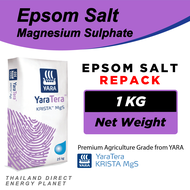 [1KG/2KG] Premium Epsom Salt  Magnesium Sulfate by YARA TERA Krista MgS Powder Form