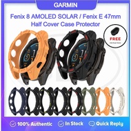 Garmin Fenix E / Fenix 8 Amoled / Fenix 8 Solar / Fenix 8 PU Half Cover Protector Case - No Screen +