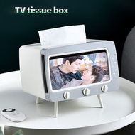 Multifunctional tissue box creative TV appearance storage box retro internet celebrity hot-selling m