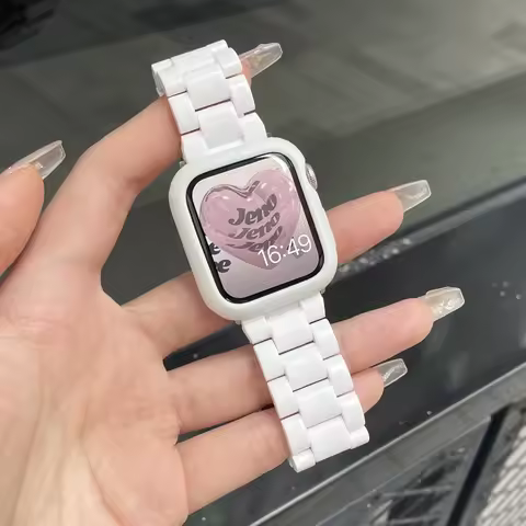 Candy Color Acrylic Strap for Apple Watch 41mm 45mm 40mm 44mm 38mm 42mm 49mm Wristband for iWatch Se