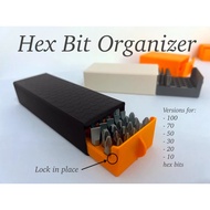 Hex screw bit holder organizer