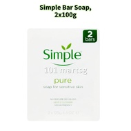 Simple Bar Soap 100g ,2s ,