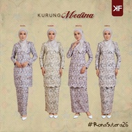 Kurung Factory - MEDINA Kurung Printed Baju Raya 2026 Material Cotton Kain Kipas Belakang
