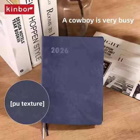 Kinbor Efficiency 2026 Whole Year Planner A5 Size Notebook Daily Plan Writing Journal Weekly Monthly