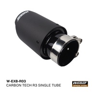 Works Engineering Carbon Tech R3 Exhaust Tip – Universal Single Tube Tailpipe