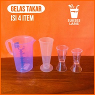 MEASURING CUPS | MEASURING CUPS | 1 SET OF 4 MEASURING CUPS MEASURING CUP PLASTIC