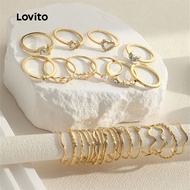 Lovito Butterfly Rings LFASCS856 Lovito Cincin Rama-Rama LFASCS856