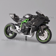 1:18 Scale Diecast Motorcycle Model Toy Kawasaki Ninja H2R Miniature Replica