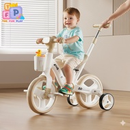 TheFunPlay 4-Wheel Children's Foam Bicycle With Push Handle