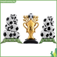 ✿ keepdreaming ✿  3Pcs Giant 59 Inch 38 Inch Self Standing Soccer Foil Balloons Self-Standing Soccer