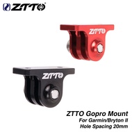 ZTTO GoPro Mount For Original Garmin Bryton II 2 igpsport Out-front Bike Computer GPS Combo Holder Handlebar Camera Adapter