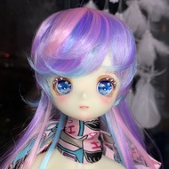 New Style Bjd Doll Wig 13 14 16 18 Jellyfish Head Long Hair Colorful Wig