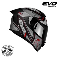 EVO Gt-Pro Invictus Dual Visor Full Face Helmet With Free Clear Lens