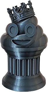 Znet3D King Poop Emoji Trophy - Fun Award & Gift - Handmade w/Additive Manufacturing - 6" inches Tal