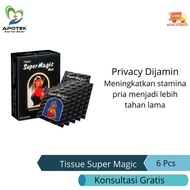 Tissue Magic Man Isi 6 Pcs Tissue Super Magic Tissue Antiseptic Kemasan Hitam