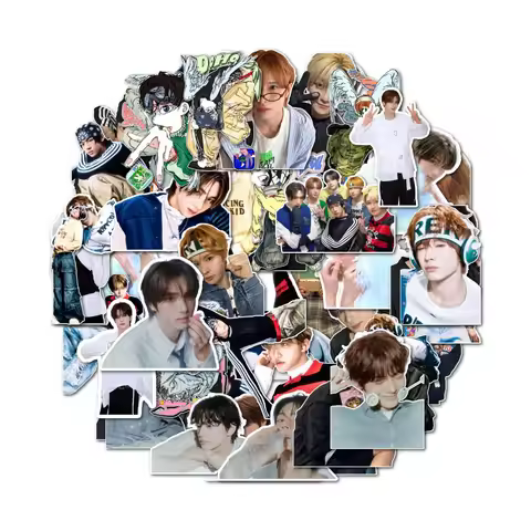 55Pcs TWS New Series Fourth Mini Album Play Hard HD Waterproof Stickers Notebook Stickers SHINYU DOH