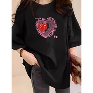 [AMYGO] 1XL-5XL T shirt Women 2Y722 T shirt Women T shirt Plus Size Tshirt Crop Top T-shirt Korean S