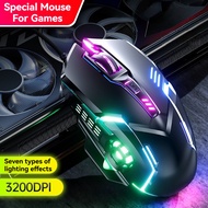 Mouse wired mouse gaming  6 buttons Rechargeable Gaming  Mouse tetikus RGB gaming