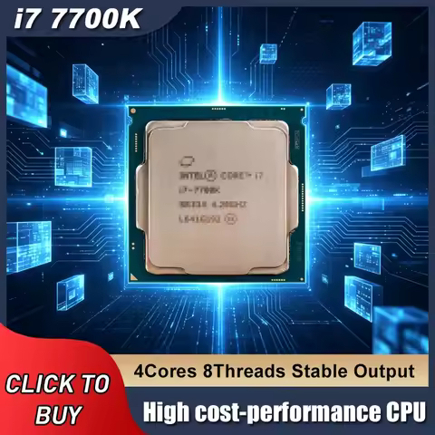 For Intel Core I7 7700K 4.2GHz Quad-Core Eight-Thread 8M 91W CPU Processor LGA 1151 Bulk