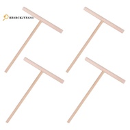 4Pcs T Shape Crepe Maker Pancake Batter Wooden Spreader Stick, Wooden Crepe Tools,Crepe Spreaders fo