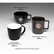 Starbucks black collection mug 12/16 oz