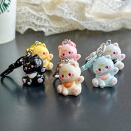 Cute keychain with cat, wallet with cute cat