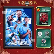 Erling Haaland POSTER - FOOTBALL POSTER - Erling Haaland PHOTO FRAME WALL - WALL PLAYER POSTER