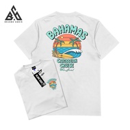 Bg Bujang Girl Distro T-Shirt Men's Latest Bahamas Motif White Color Combet 30s