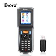 Eyoyo 1D เครื่องสแกนบาร์โค้ดไร้สายเครื่องเก็บข้อมูลแบบใช้มือถือเครื่องสแกนเนอร์เคาน์เตอร์สินค้าคงคลังพร้อมตัวรับสัญญาณ USB และหน้าจอ LCD สี TFT ขนาด2.2นิ้วเครื่องอ่านบาร์โค้ดแบบพกพาสำหรับร้านค้าซูเปอร์มาร์เก็ตคลังสินค้า