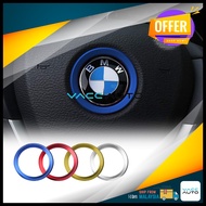 X1 E84 F48 Car Steering Wheel Emblem 45MM Logo Center Decoration Ring Lining Stickers Vaccauto Car A