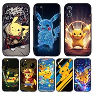 for Huawei Nova 2i 2 Lite 3 3i 4E 5i 5T 7 10 SE 8i Y61 Cute Cartoon Anime Pikachu Soft black TPU sil