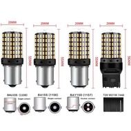 2-Pack 1156 T20 LED Bulbs BA15S BAU15S Turn Signal P21W 7440 1157 BAY15D Amber White Red CanBus 2-Pa
