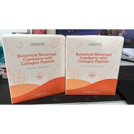 [Ready Stock] USANA Botanical Beverage Cranberry with Collagen Peptide Twin Pack 胶原蛋白肽蔓越莓饮 14ea*2