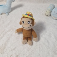SEGA Curious George Wearing Hat Plush Keychain Original