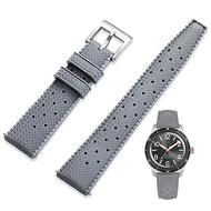 Niziruoup FKM Rubber Watch Strap Quick Release Tropical Style Fluororubber 18mm 20mm 22mm Soft Breat