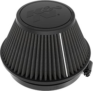 K&N Universal Clamp-On Air Filter: Dry Synthetic, Washable, Oil-Free, Replacement Engine Filter: Fla