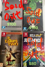 Switch 遊戲合集：Luigi's Mansion 3, It Takes Two, Just Dance 2018, Kamen Rider