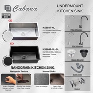 CABANA Undermount Single Bowl 750x450 Stainless Steel 304 Nano Mini HoneyComb Kitchen Sink Nanograin