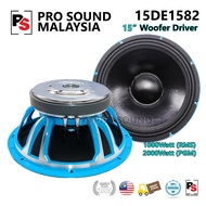(SEBIJI) PS 15 inch 15DE1582 1000Watt RMS 2000W PGM Power Speaker Woofer Driver Precision Transducer