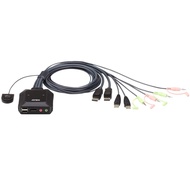 Aten CS22DP 2-Port USB DisplayPort Cable