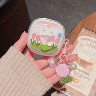 3D ทิวลิป + จี้ เหมาะสำหรับ Buds 6 Lite/6 Active/6 Pro/6 Play/8 Lite/8 Pro เคสหูฟังบลูทูธไร้สายใหม่,