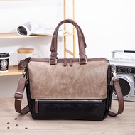 Men Briefcases Fashion Handbags Retro Men Shoulder Bags Leather Travel Duffel Weekender Bags