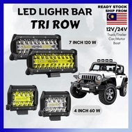 GBS AUTO 4’’ 7’’ 60/120W LED Work Light Bar Spot Driving Lamp Strobe Flashing Light Waterproof 12V-2