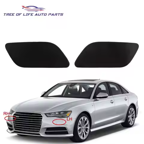4G0 955 275 H Front Bumper Headlight Headlamp Washer Nozzle Jet Cover Cap For Audi A6 2015 2016 2017