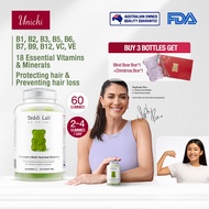 【Official】Unichi Women’s Multi-Nutrient Teddi Lab Gummy (60 Gummies) 18 Essential Vitamins & Mineral