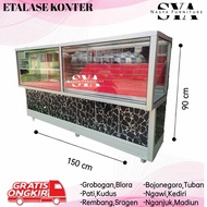 ETALASE KONTER 1M 15M 2M