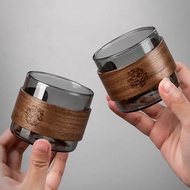 Glass Tea Cup Set Men Kung Fu Tea Cup Anti-scalding Tea Cup Tea Set Household Tea Cup Small Tea Cup