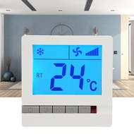 LCD Digital Thermostat Delay Compressor Protection พัดลมคอยล์ยูนิตควบคุมอุณหภูมิ