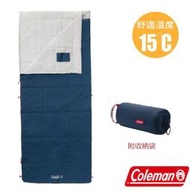RV城市【Coleman】C15 表演者睡袋 Ⅲ 15度C 信封型睡袋 化纖睡袋 露營棉被 科技絨睡袋_CM-34776